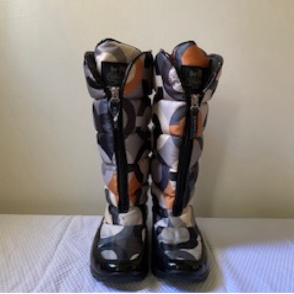 Coach multi color rain boots. - Picture 3 of 4
